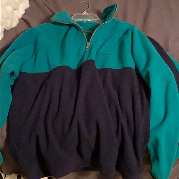 Dockers green and navy quarter-zip pullover - Picture 1 of 2